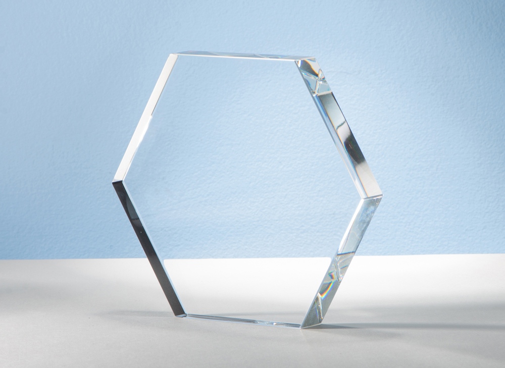 Награда Hexagon, прозрачный