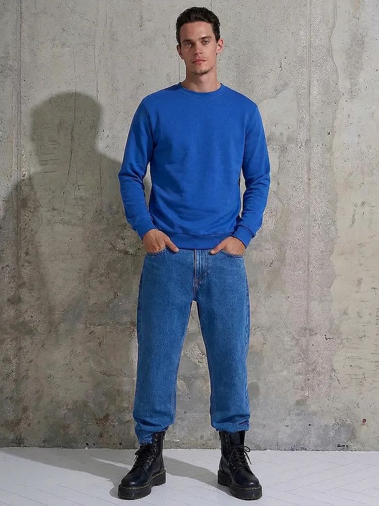 Свитшот Basic, синий, размер XXL