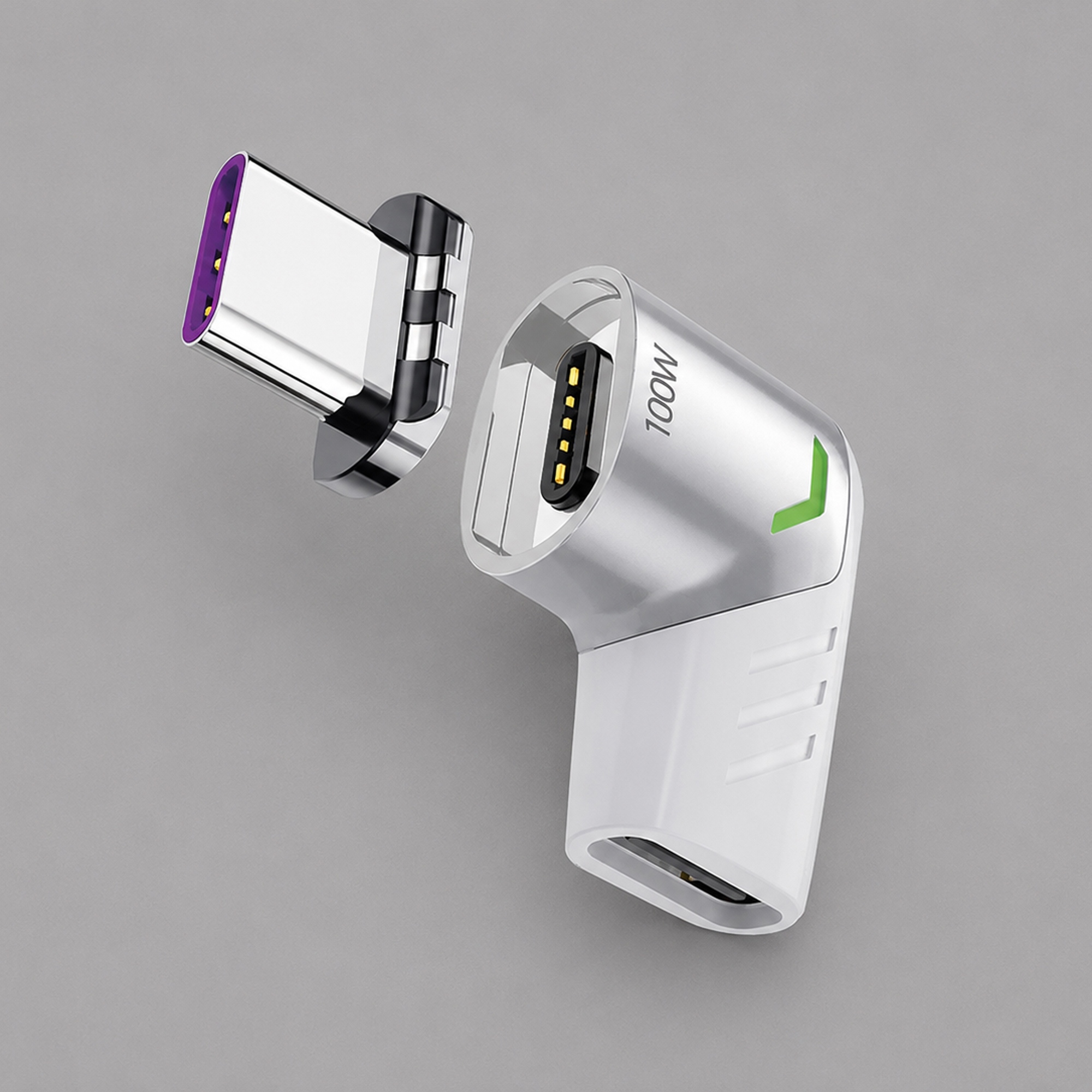 Адаптер USB-С - USB-C, магнитный с логотипом Deppa | Print Logo