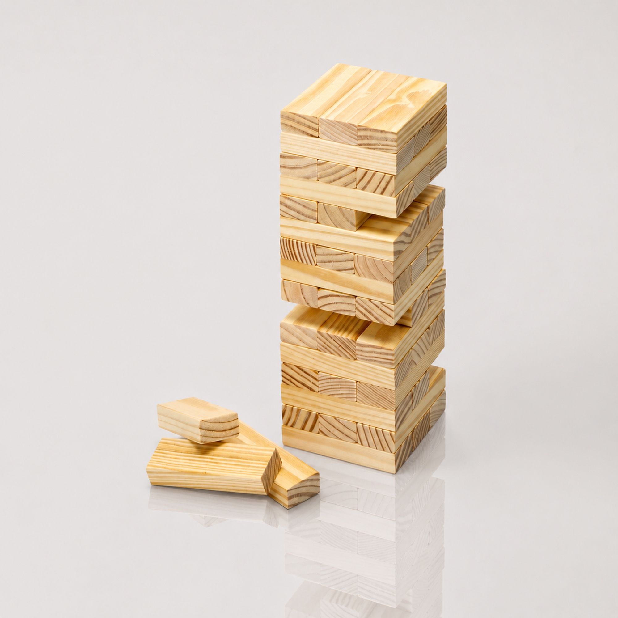Игра из дерева Big Tower 48 с логотипом  | Print Logo