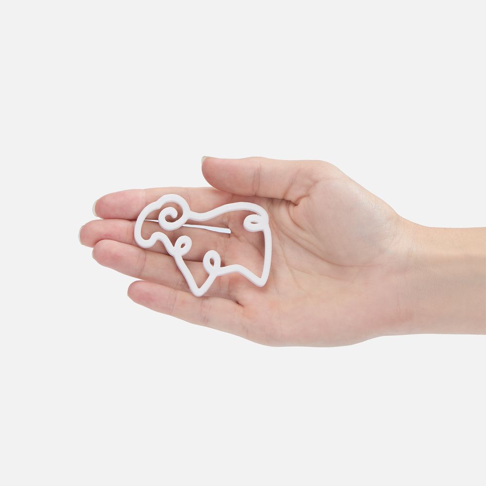 Подвеска «Барашек», 3D-печать — пример нанесения логотипа () | Print Logo