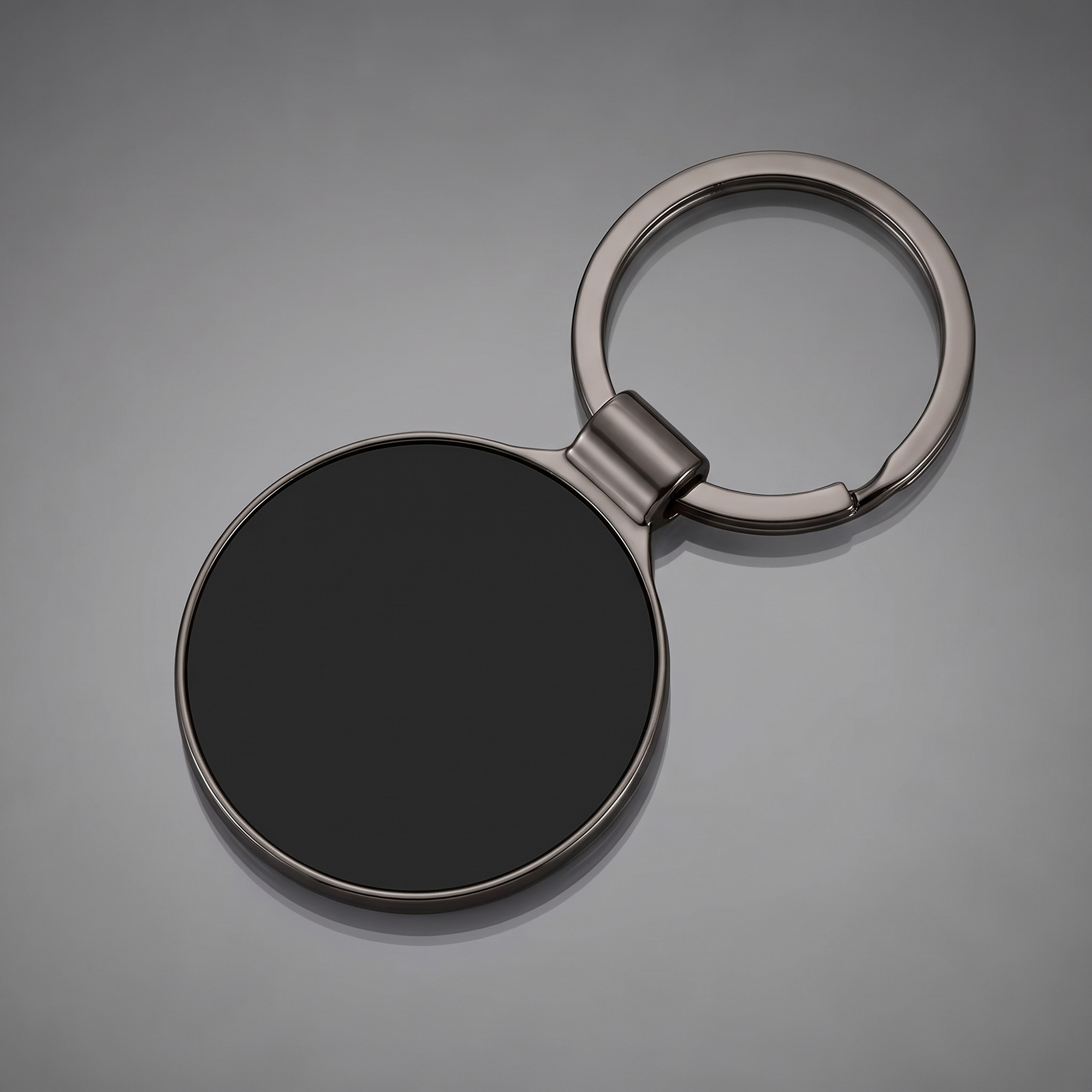 Брелок Light Steel Rnd с логотипом  | Print Logo