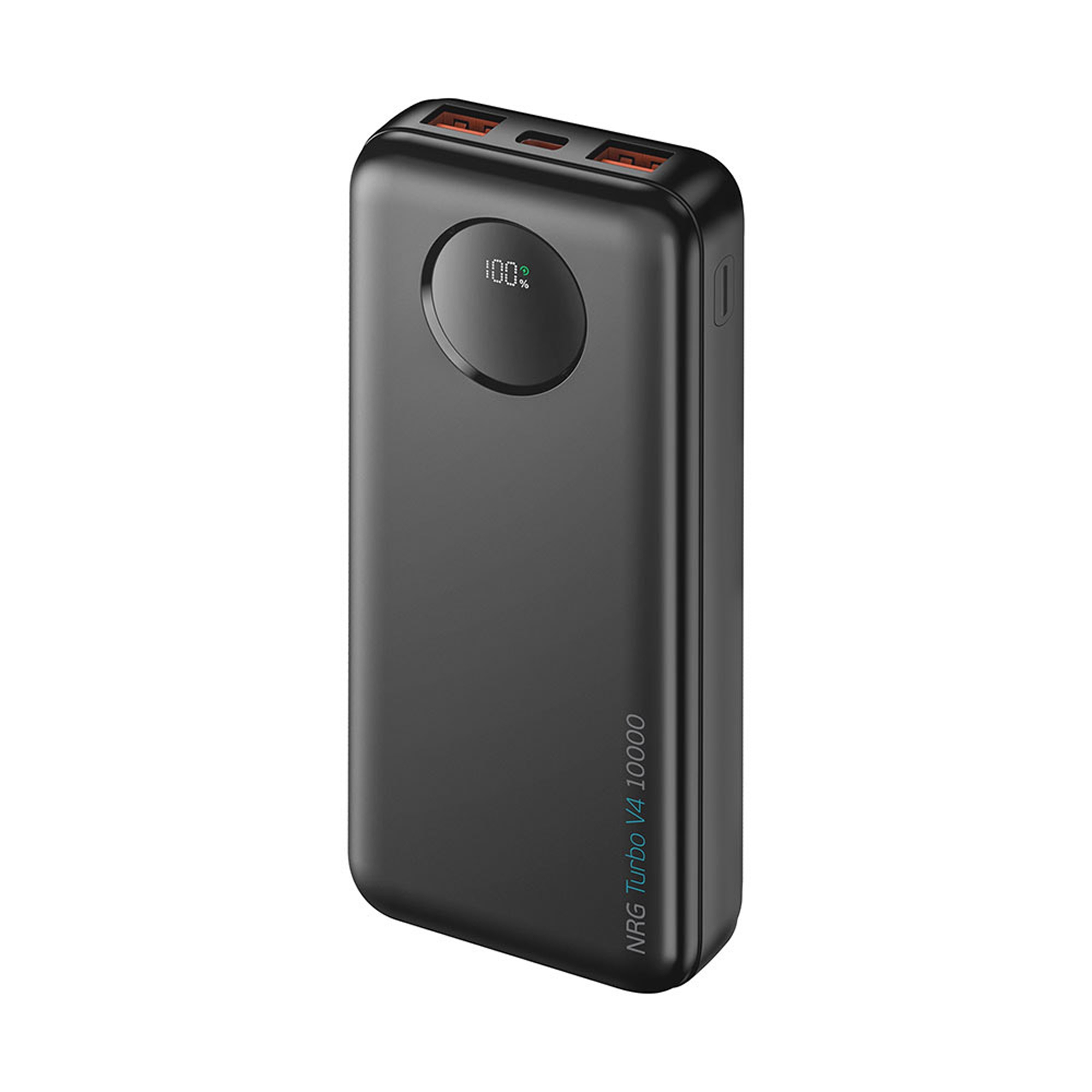 Внешний АКБ NRG Turbo V4 10000 мА-ч, дисплей, черный, Deppa