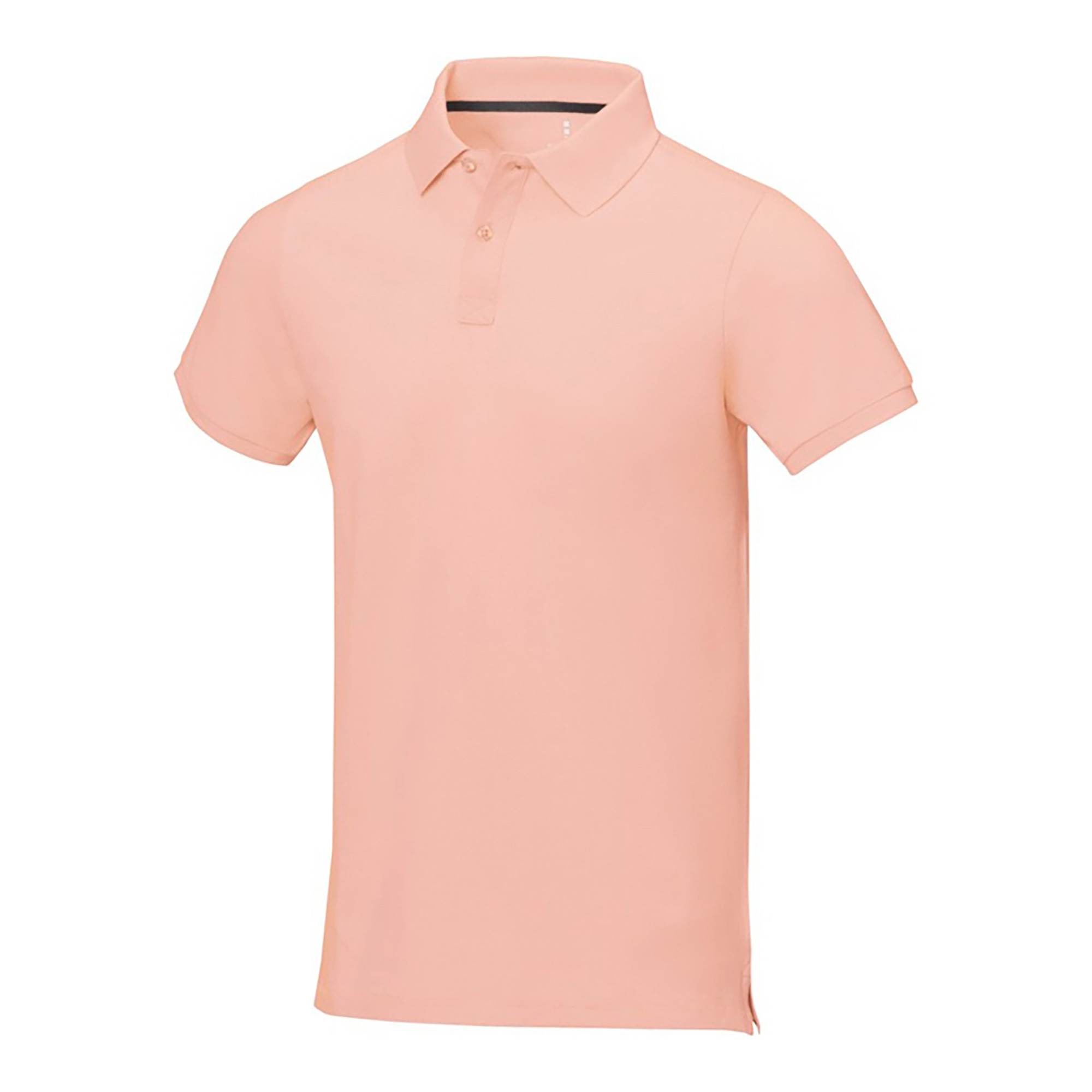 Calgary мужская рубашка-поло с коротким рукавом, pale blush pink