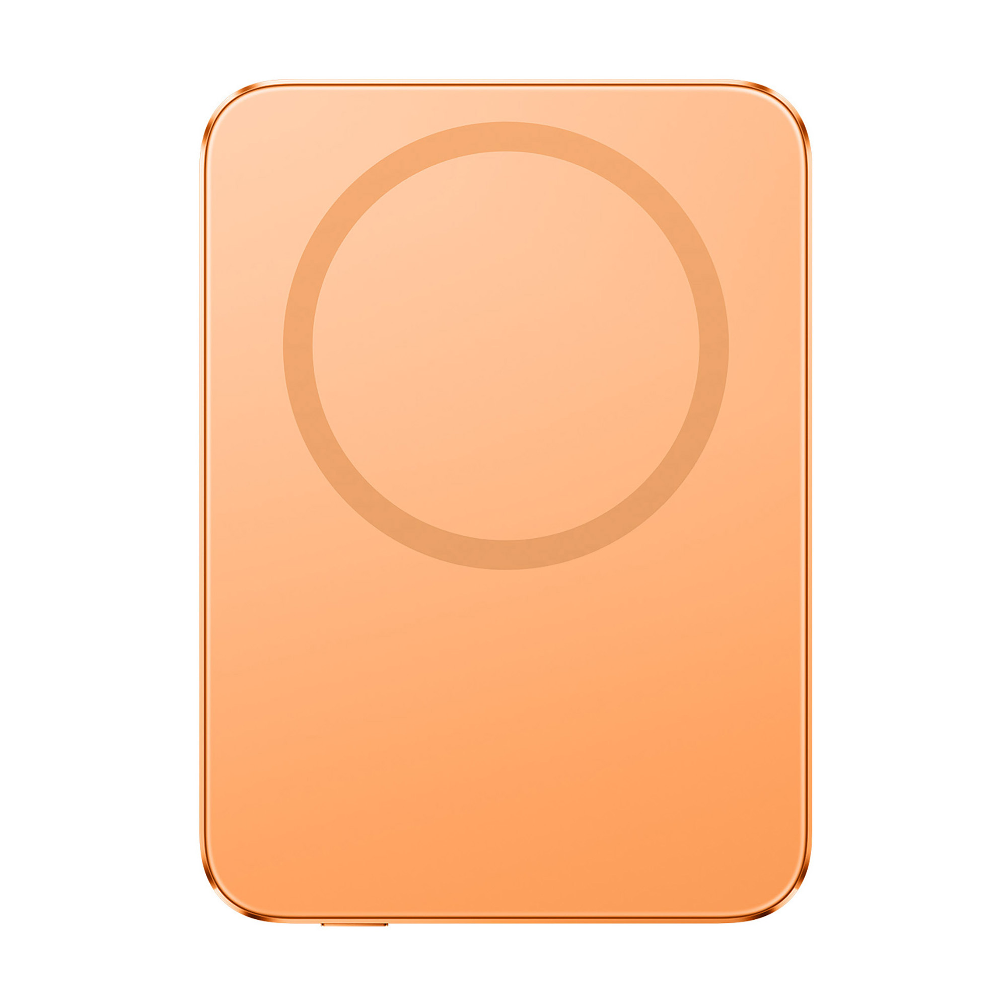 Внешний аккумулятор UltraThin Magnetic Power Bank 5000 15 Вт, c CCC сертификацией, оранжевый
