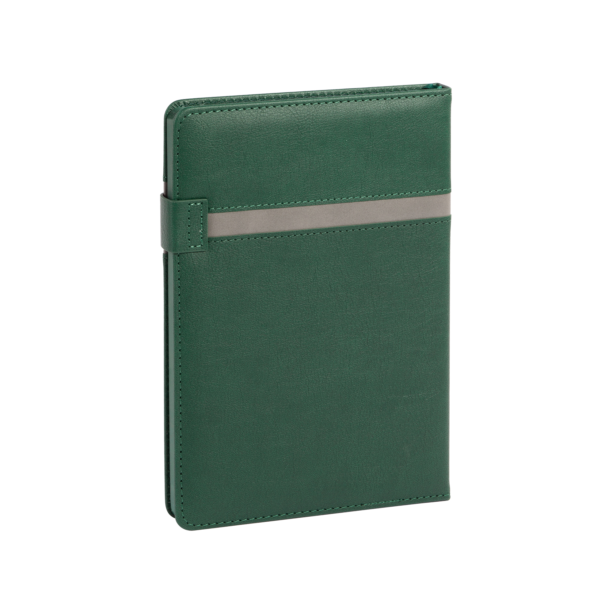Ежедневник недатированный "Бари", формат А5, зеленый с серым
