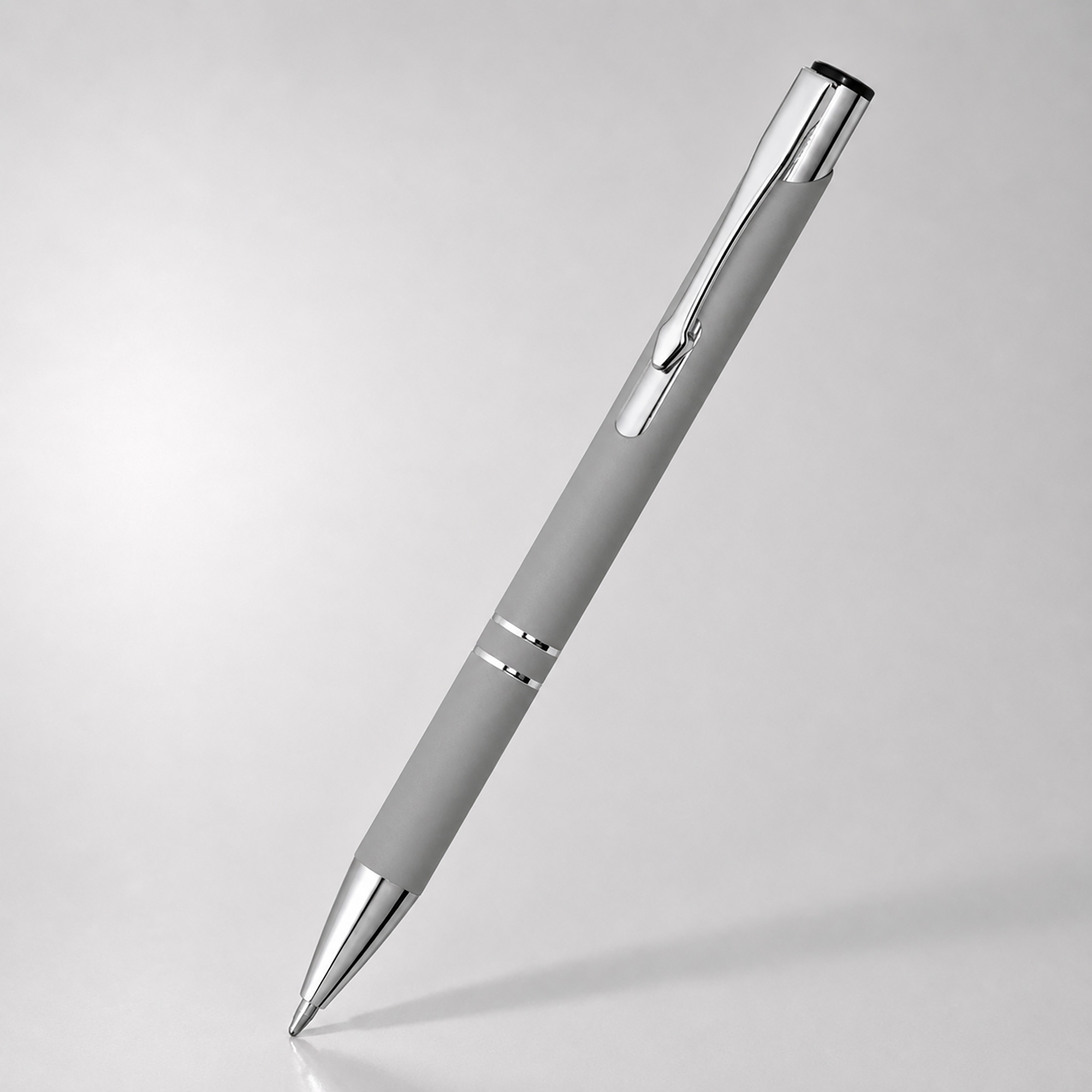 Ручка металлическая шариковая C1 soft-touch с логотипом  | Print Logo