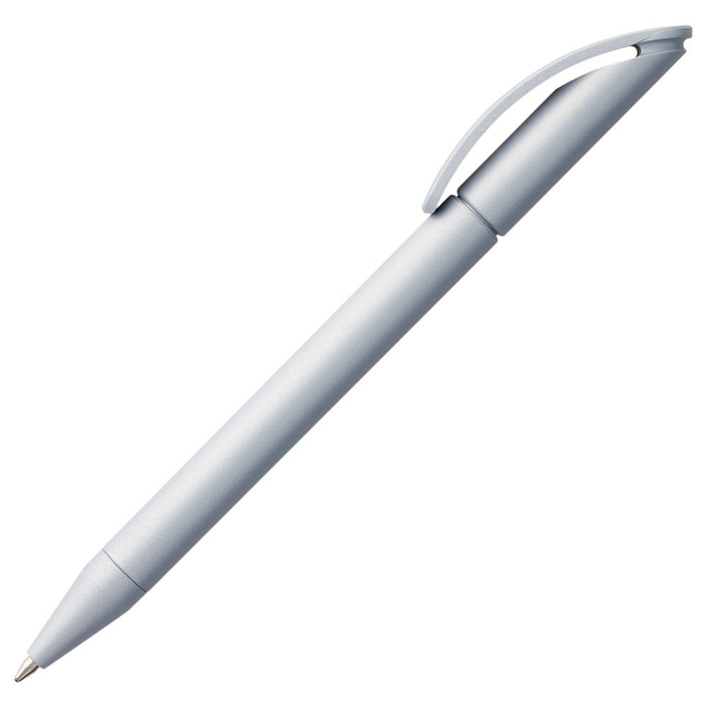 Ручка шариковая Prodir DS3 TVV, серебристый металлик фото на сайте Print Logo.