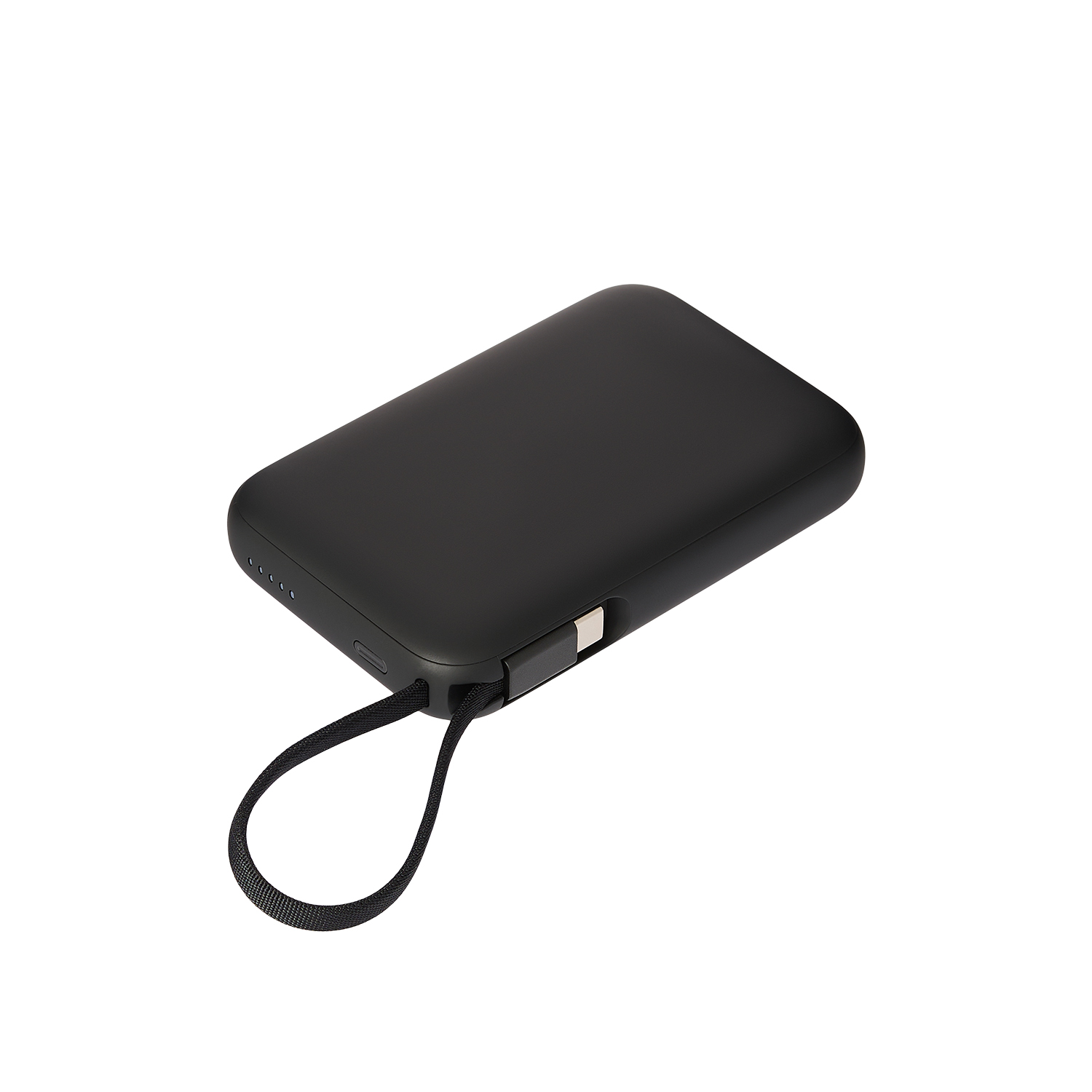 Внешний аккумулятор Комбо (Combo) 4-в-1 10000mAh с функцией беспроводной зарядки 15W, черный фото на сайте Print Logo.