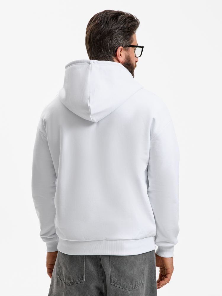 Толстовка унисекс оверсайз Sartoro, белая, размер 3XL/4XL