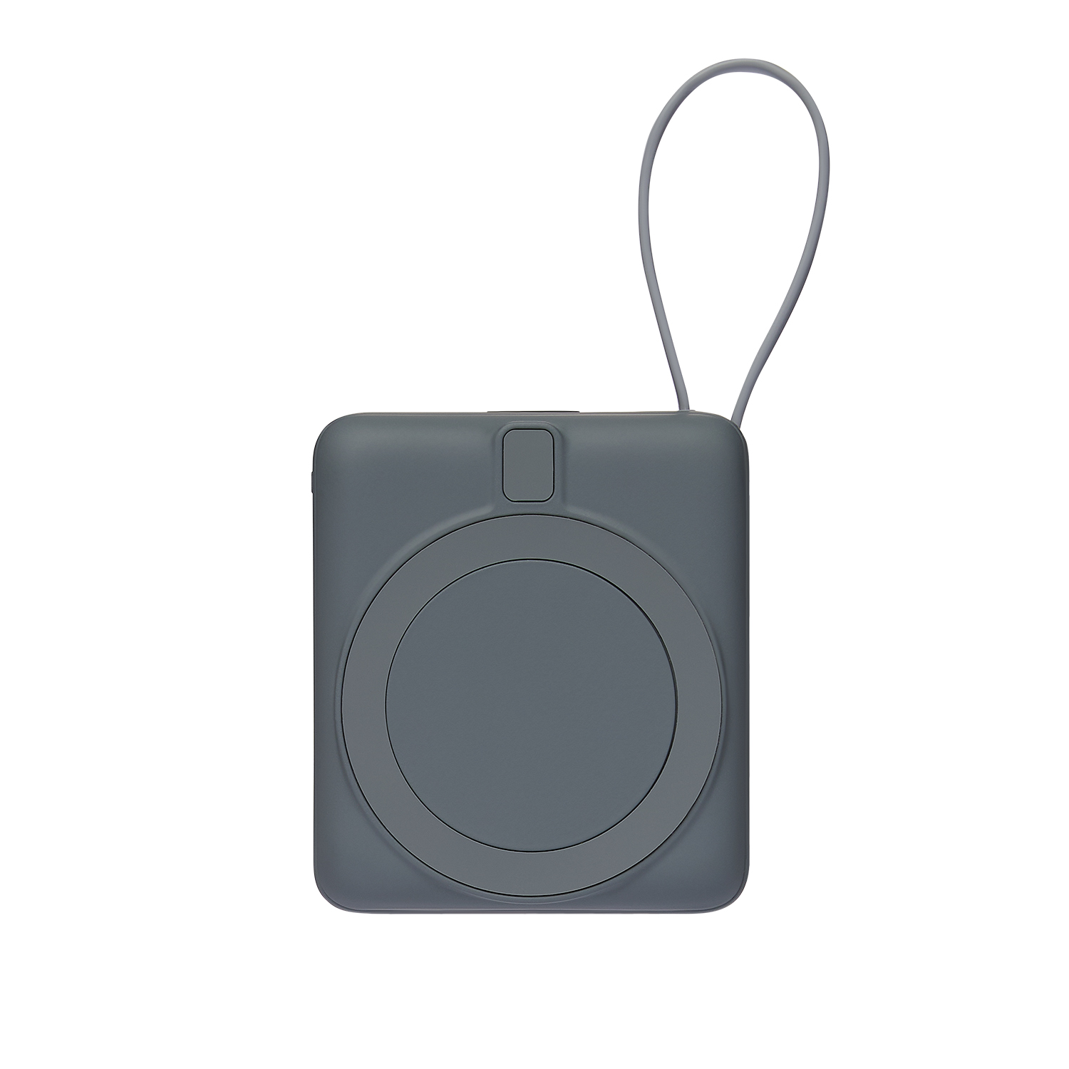 Внешний аккумулятор с подсветкой Риттер PD (Ritter PD) 10000mAh с функцией беспроводной зарядки 15W, серый