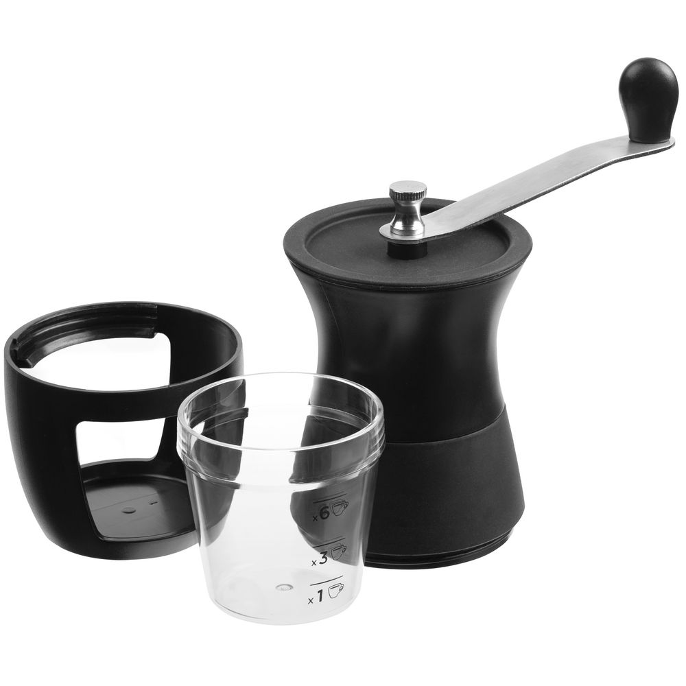 Мельница для кофе Burr — пример нанесения логотипа (Molti) | Print Logo