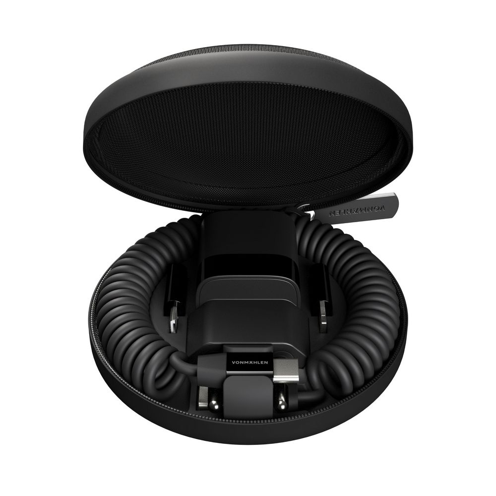 Зарядное устройство Vonmahlen Allroundo GaN — пример нанесения логотипа () | Print Logo