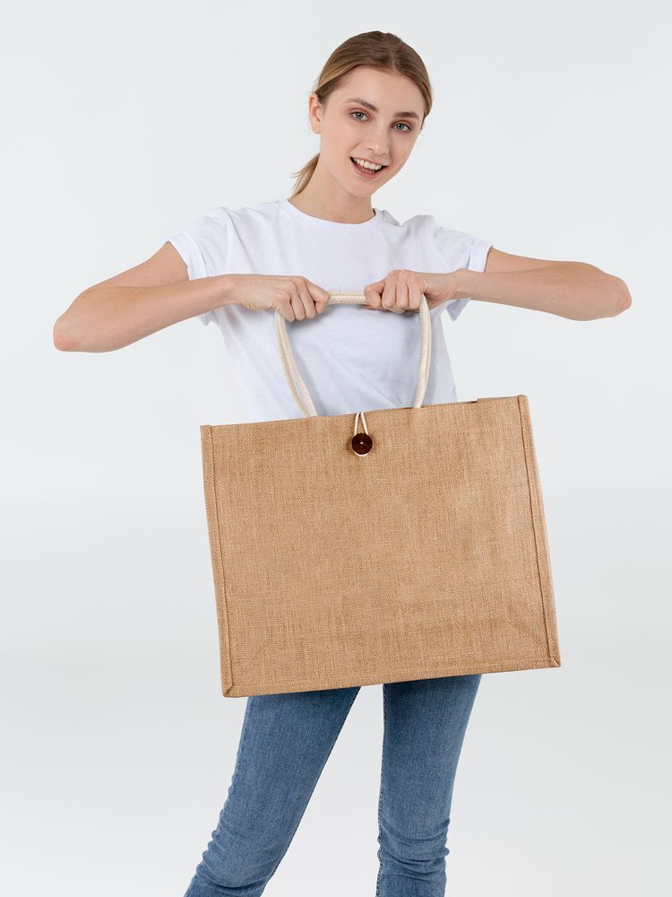 Холщовая сумка на плечо Grocery фото на сайте Print Logo.