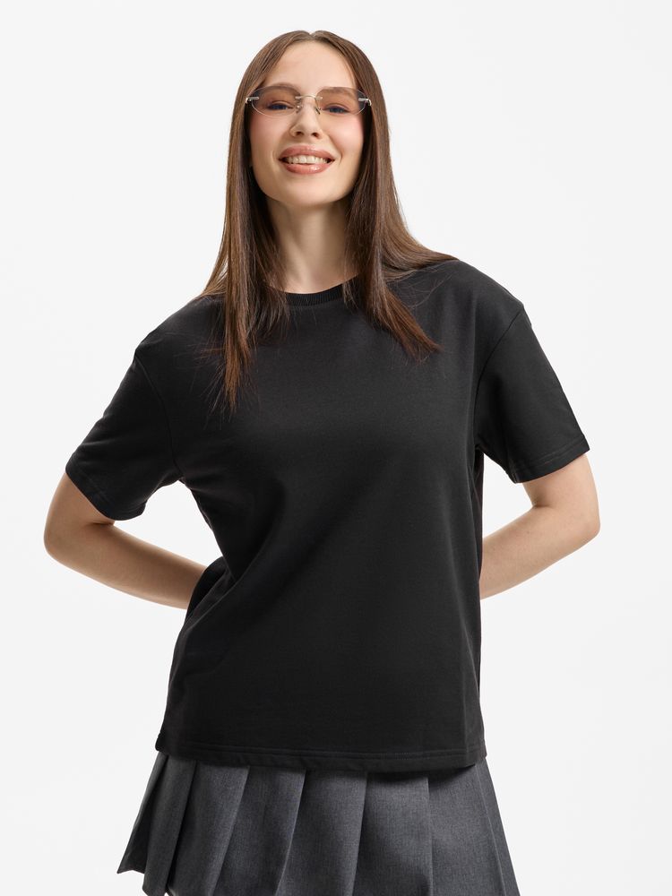 Футболка унисекс Durington, черная, размер M/L