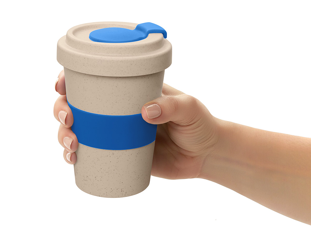 Стакан из пшеничного волокна Flava, синий