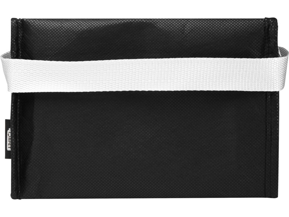 Spectrum нетканая сумка-холодильник, 4 л, на 6 банок, из переработанных материалов, сплошной черный