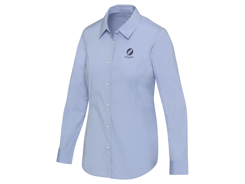 Carnelian женская рубашка из поплина - Голубой