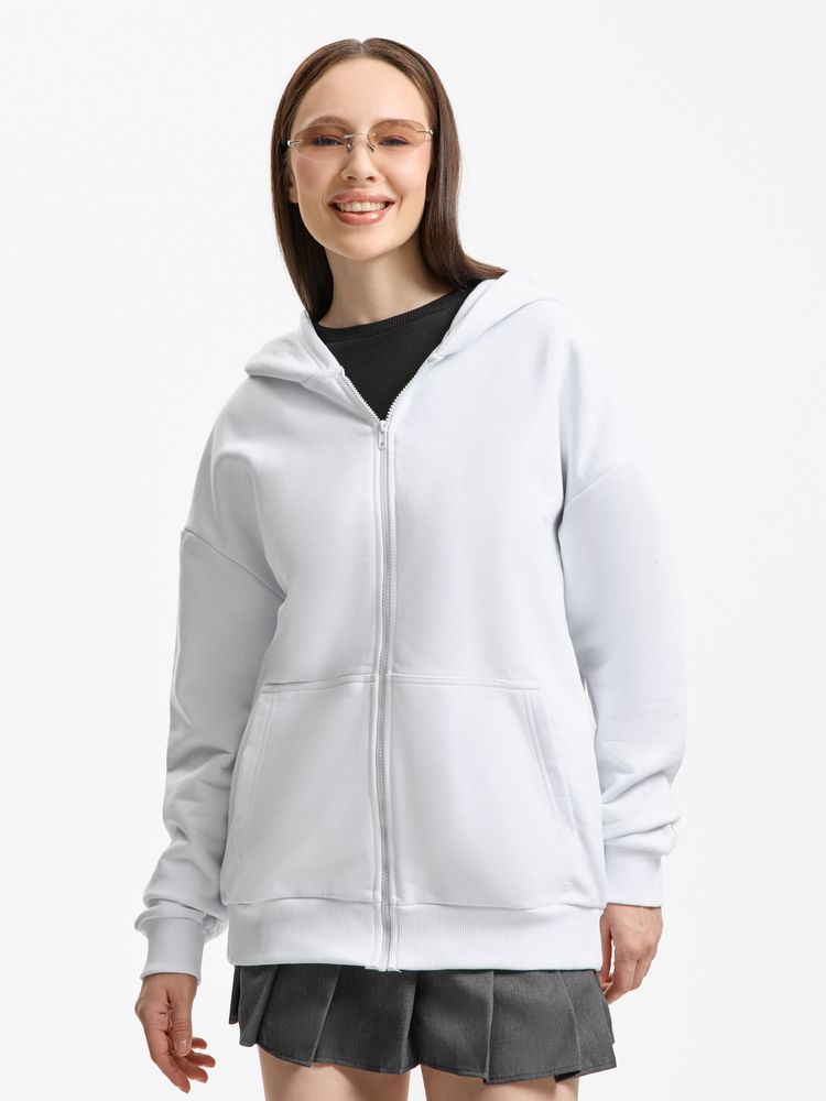 Толстовка унисекс оверсайз Sartoro, белая, размер 3XL/4XL