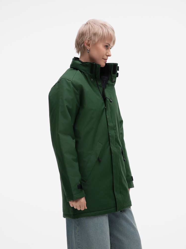 Куртка на стеганой подкладке Robyn, темно-зеленая, размер 4XL