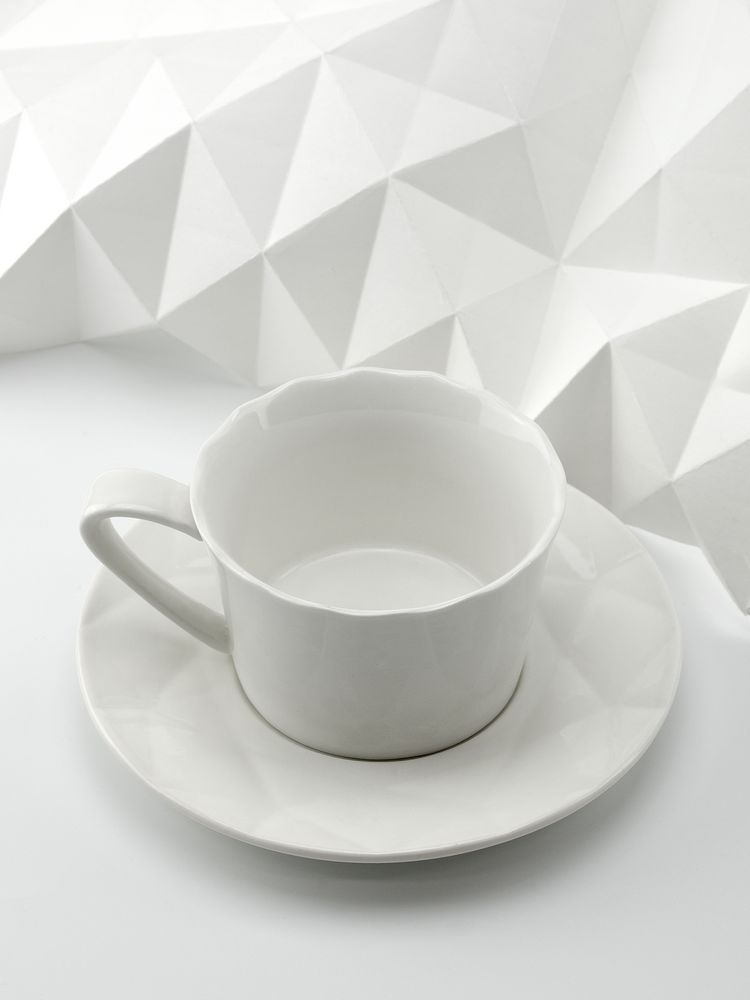 Чайная пара Diamante Bianco фото на сайте Print Logo.