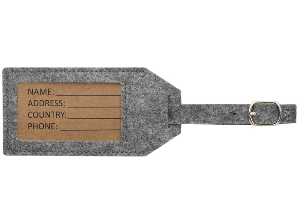 Багажная бирка Tie - Серый