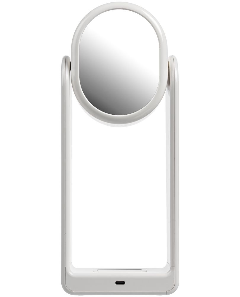 Настольная лампа с зеркалом и беспроводной зарядкой Tyro фото на сайте Print Logo.