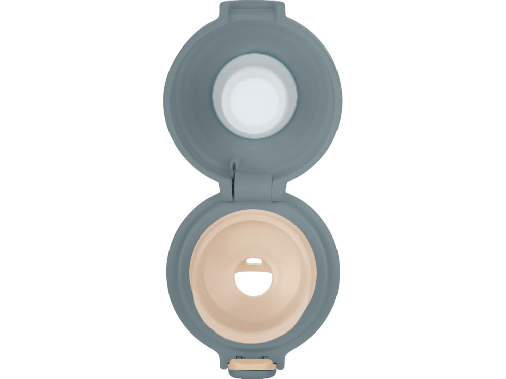 Вакуумная термокружка Waterline c кнопкой Guard, 400 мл, тубус, антрацит