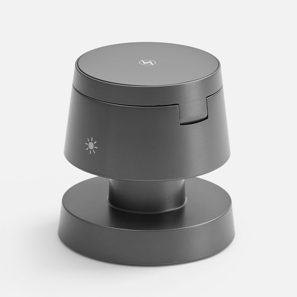 Станция беспроводной зарядки с подсветкой Lume — пример нанесения логотипа (Uniscend) | Print Logo