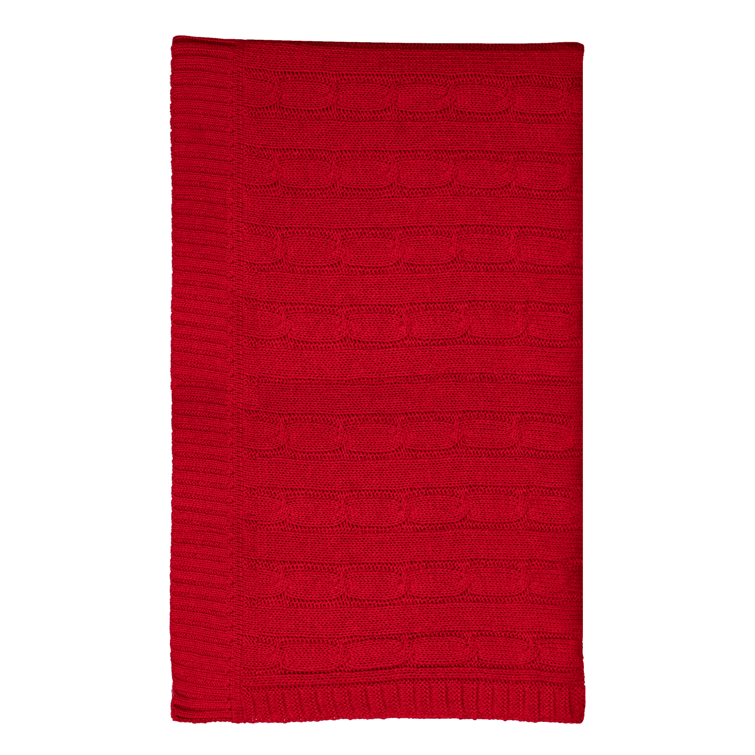 Плед Фадо (Fado) вязаный, красный (без подарочной коробки)