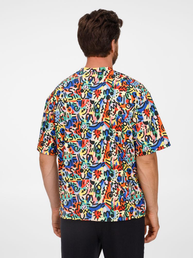 Футболка из бифлекса Morfiss с полной запечаткой на заказ, размер XL/XXL