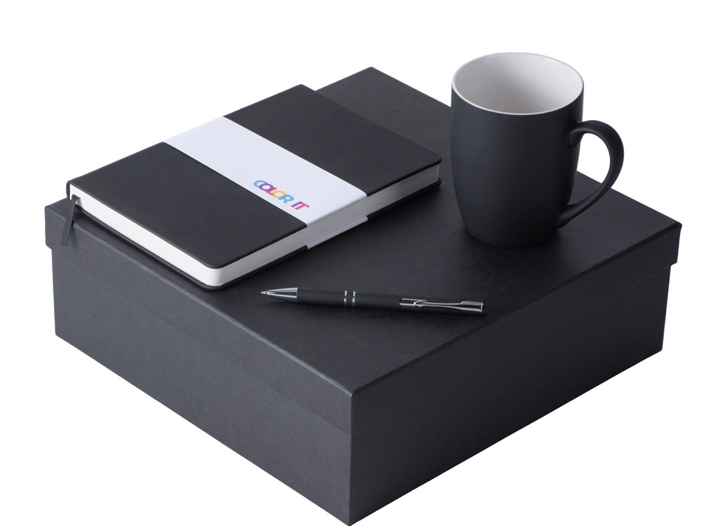 Подарочный набор COLOR IT с блокнотом, ручкой и кружкой с логотипом  | Print Logo