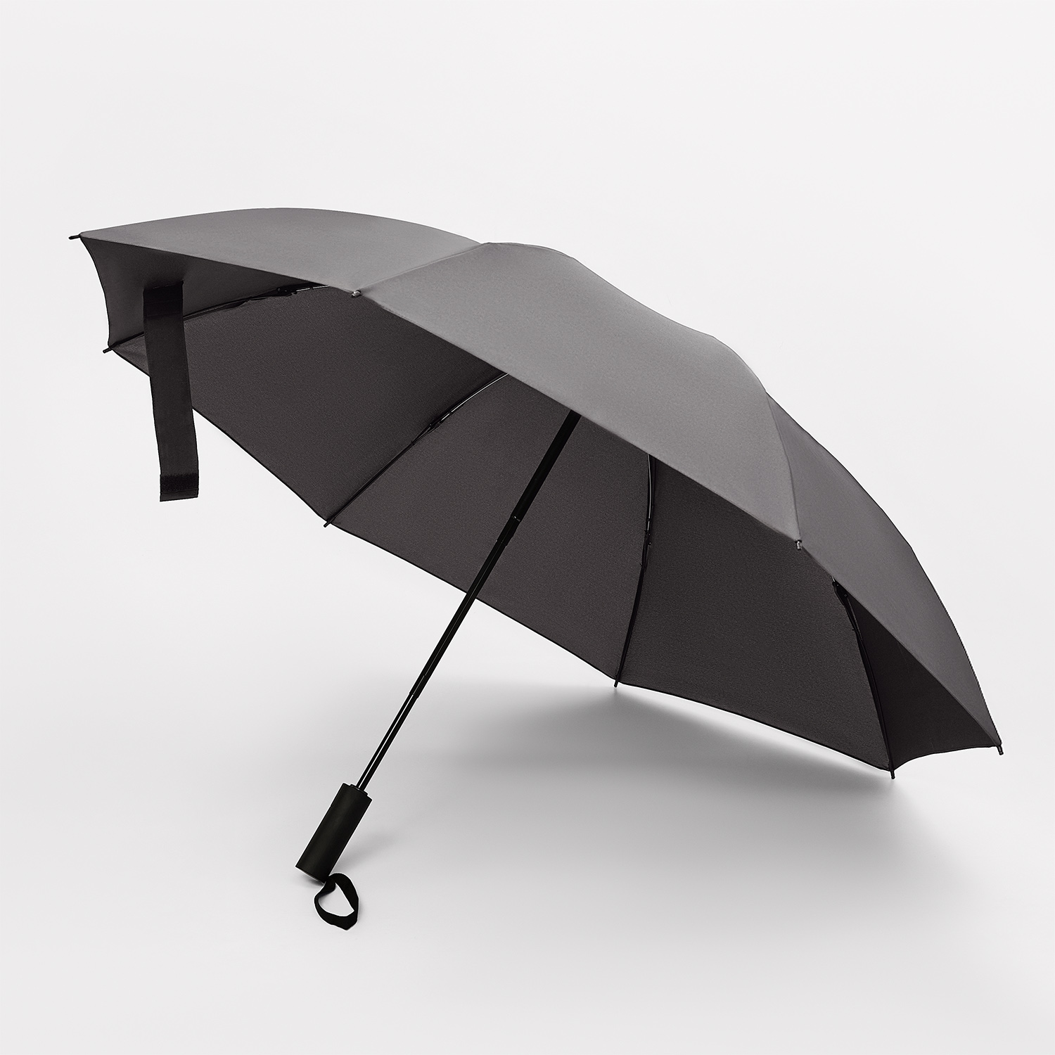 Зонт обратного сложения Олимп (Olymp), синий фото на сайте Print Logo.