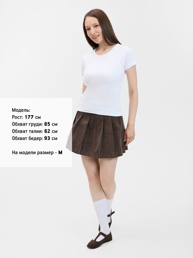 Футболка женская с круглым вырезом Lady 220 белая, размер L