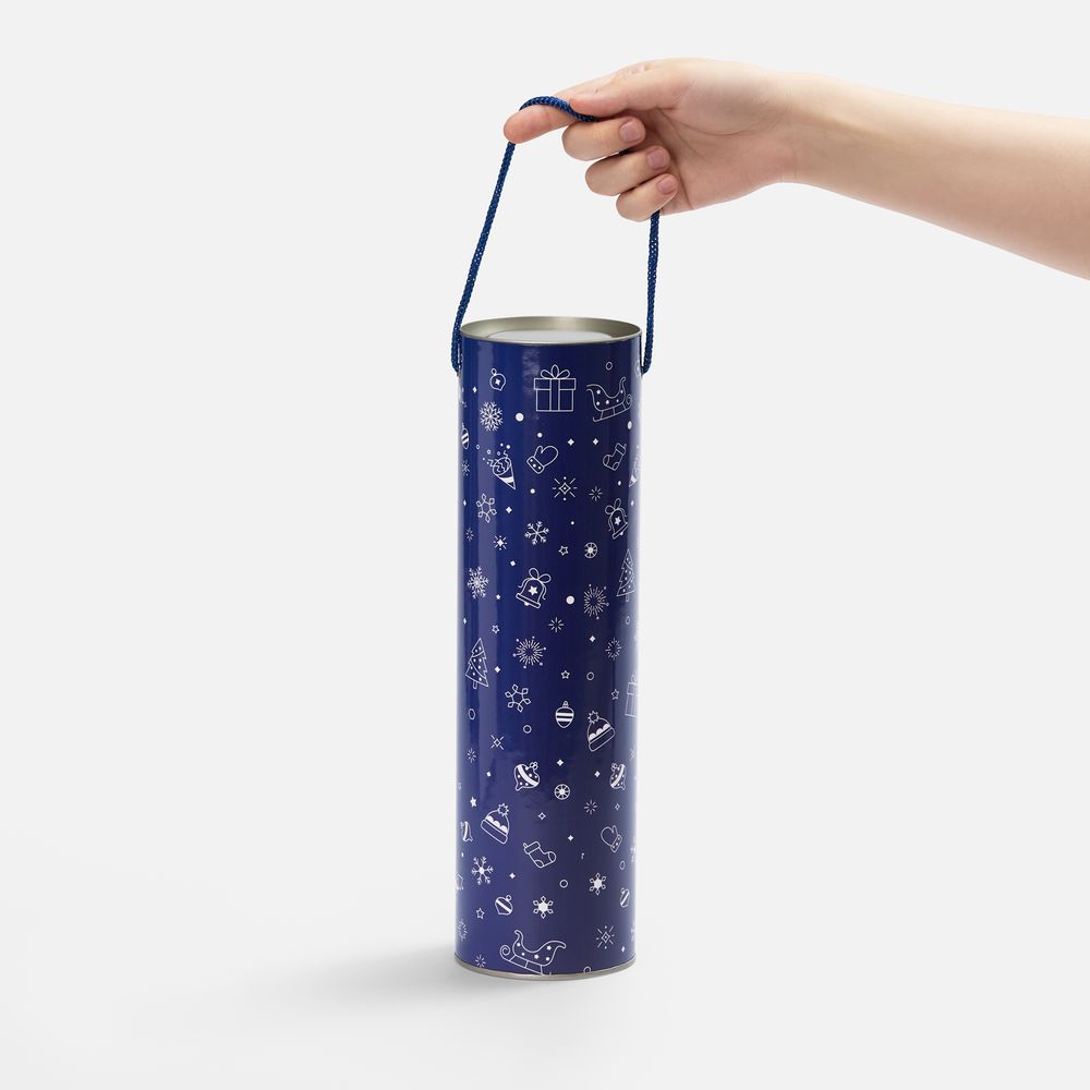 Тубус для бутылки Snowlace — пример нанесения логотипа (сделано в России) | Print Logo