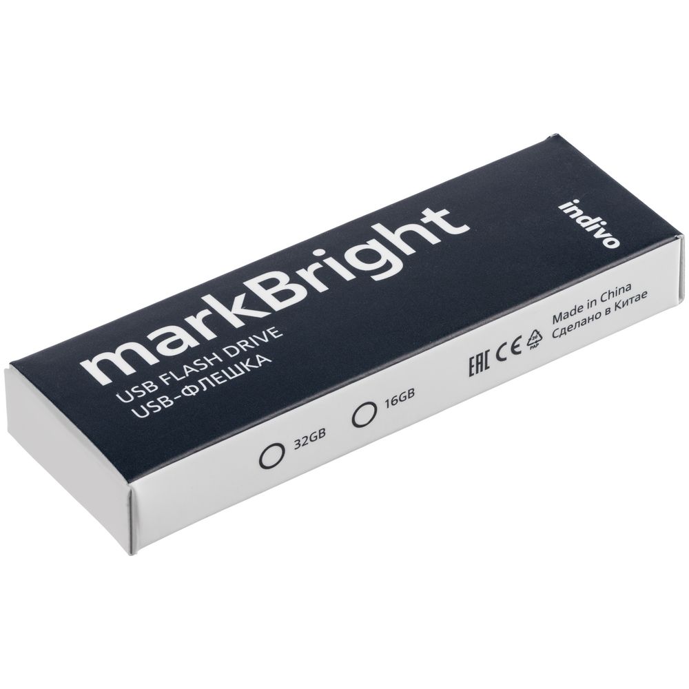 Флешка markBright с зеленой подсветкой фото на сайте Print Logo.