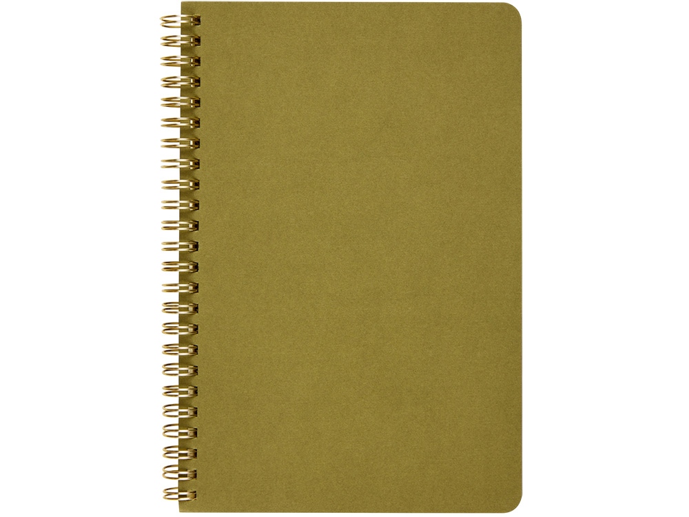 Бизнес тетрадь на гребне А5 Pragmatic, 60 листов в клетку, зеленый хаки