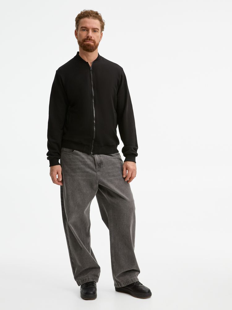 Бомбер унисекс Townie, черный, размер M