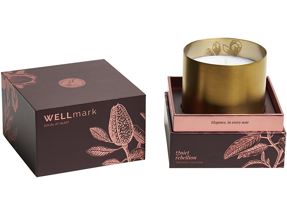 Ароматическая свеча Wellmark Quiet Rebellion - Золотой