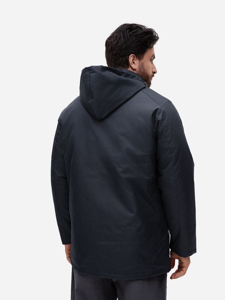 Куртка на стеганой подкладке Robyn темно-синяя, размер 4XL