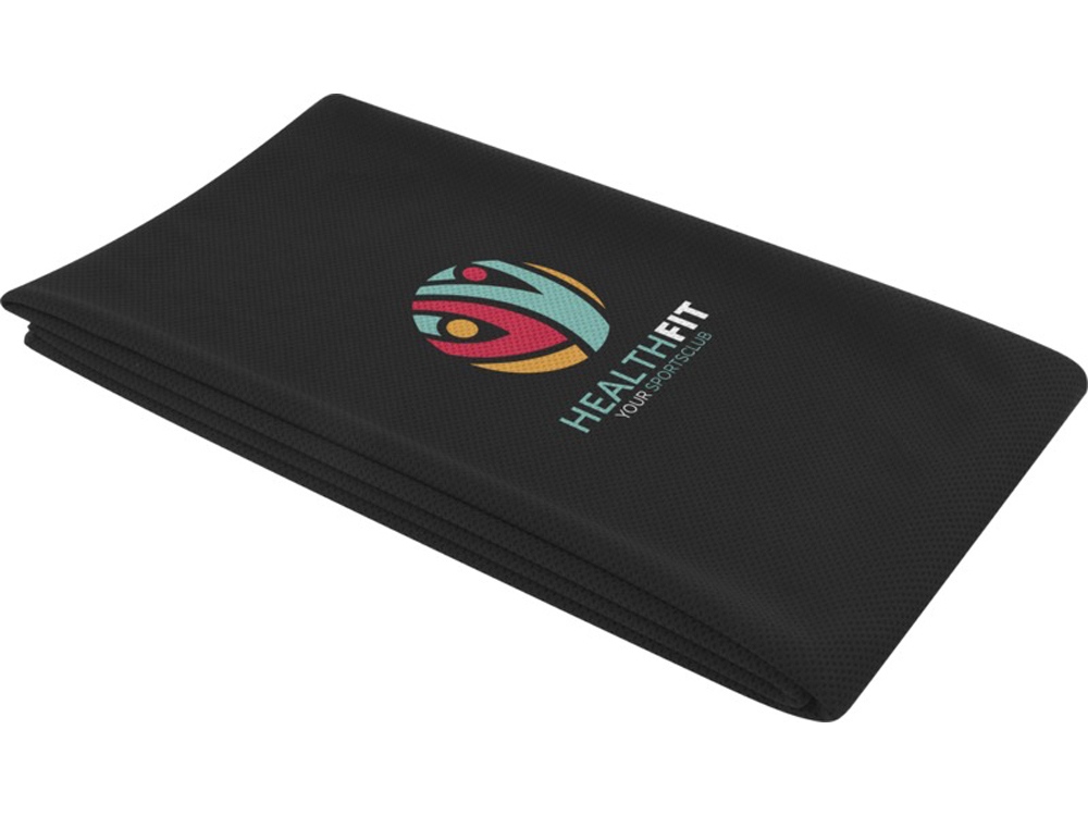 Althea спортивное полотенце 70х140 см - сплошной черный