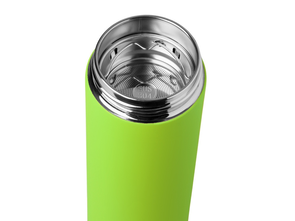Вакуумный термос Vacuum Flask C1, soft touch, 420мл, зеленое яблоко