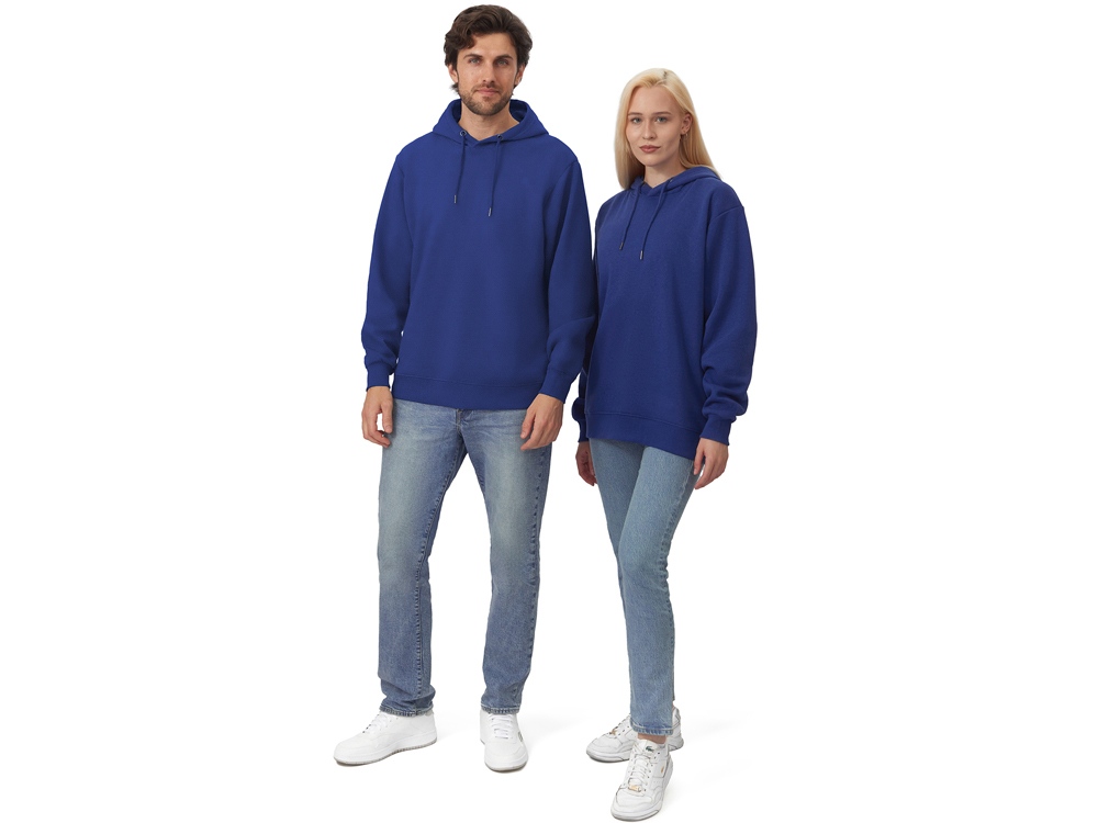 Толстовка с капюшоном оверсайз Lisbon унисекс, классический синий