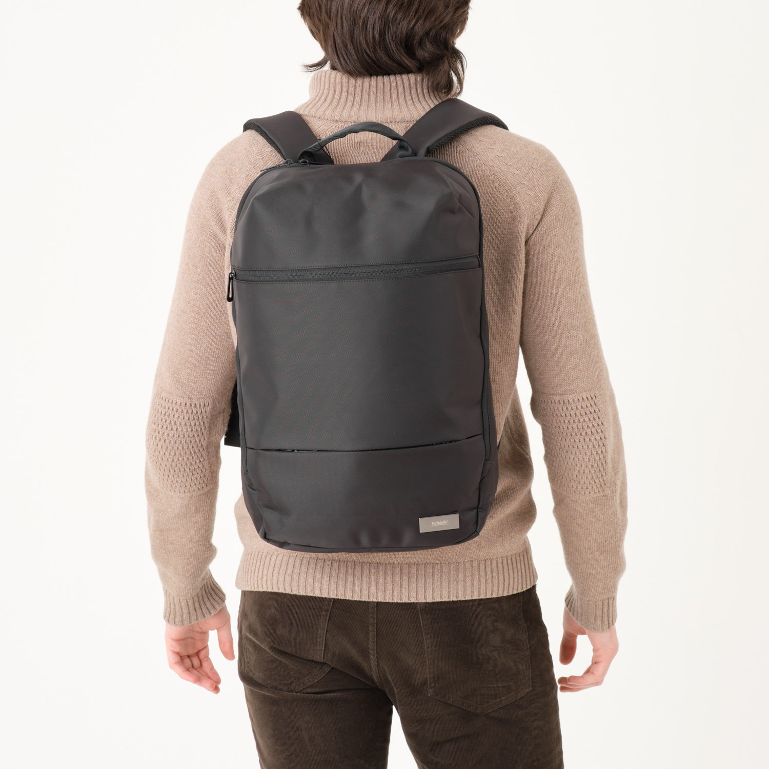 Бизнес рюкзак Taller  с USB разъемом, черный фото на сайте Print Logo.