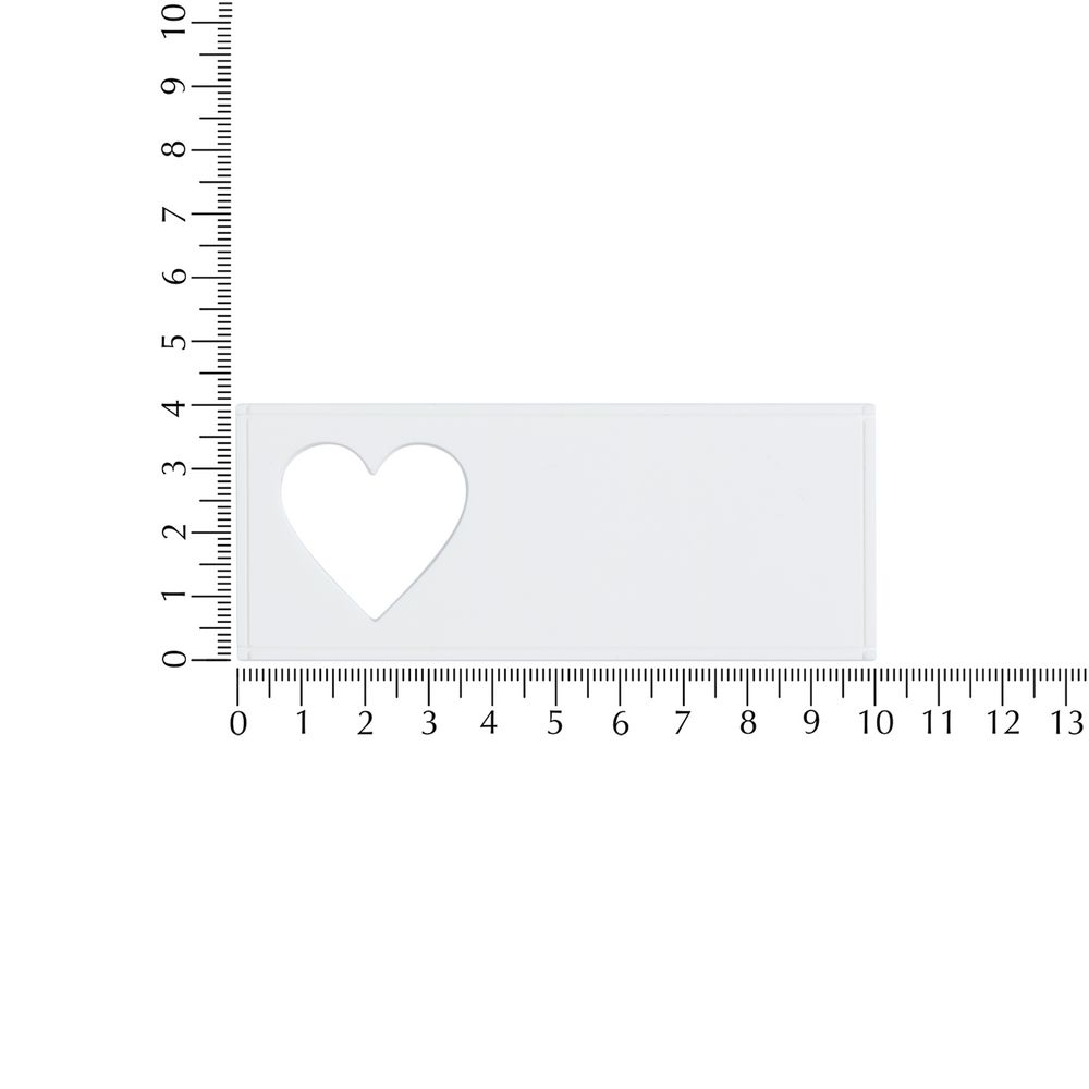 Лейбл из ПВХ с вырубкой «Сердце» и подарки фото на сайте Print logo.