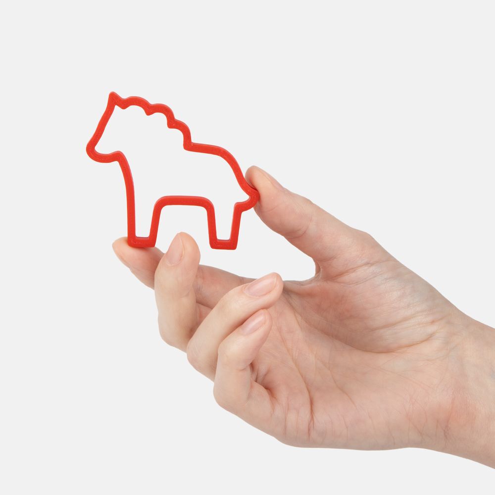 Подвеска «Лошадка с седлом» — пример нанесения логотипа (сделано в России) | Print Logo