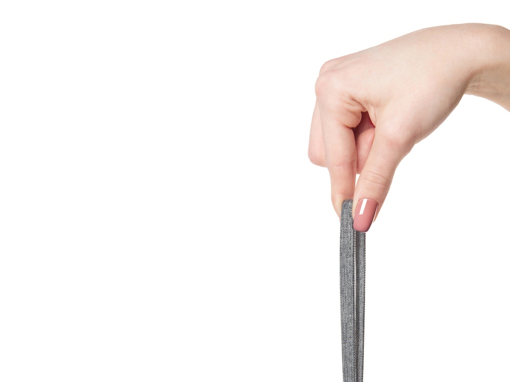 Косметичка из PVC и ткани Leony, прозрачный/темно-серый