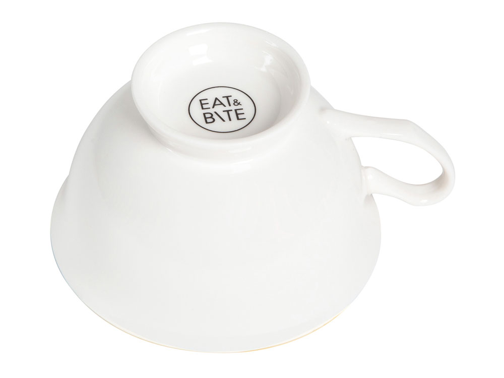 Чайная пара с золотой каймой, 200мл