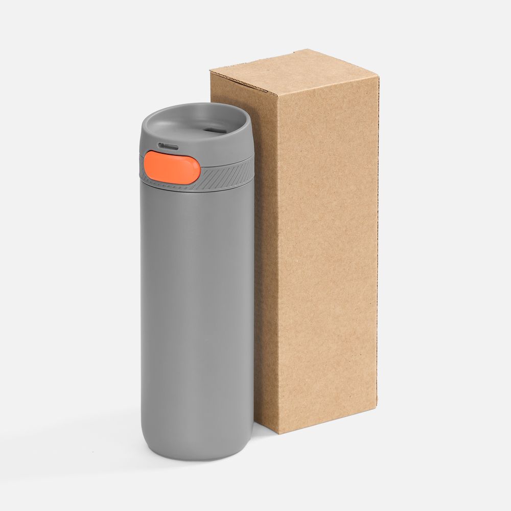 Термостакан X1 с цветной кнопкой — пример нанесения логотипа (andor) | Print Logo