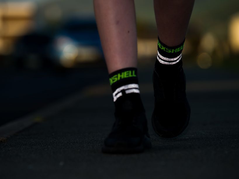 Водонепроницаемые носки Pro Visibility Cycling, черные с серым, размер XL
